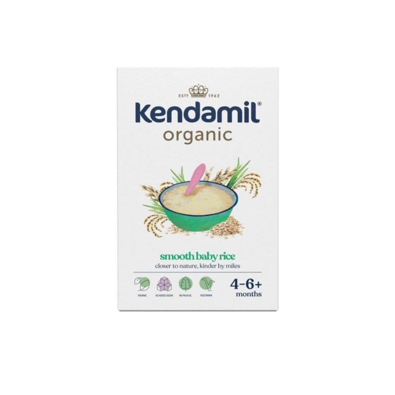 Kendamil Organic Smooth Baby Rice 120gr (4-6 muajsh+)