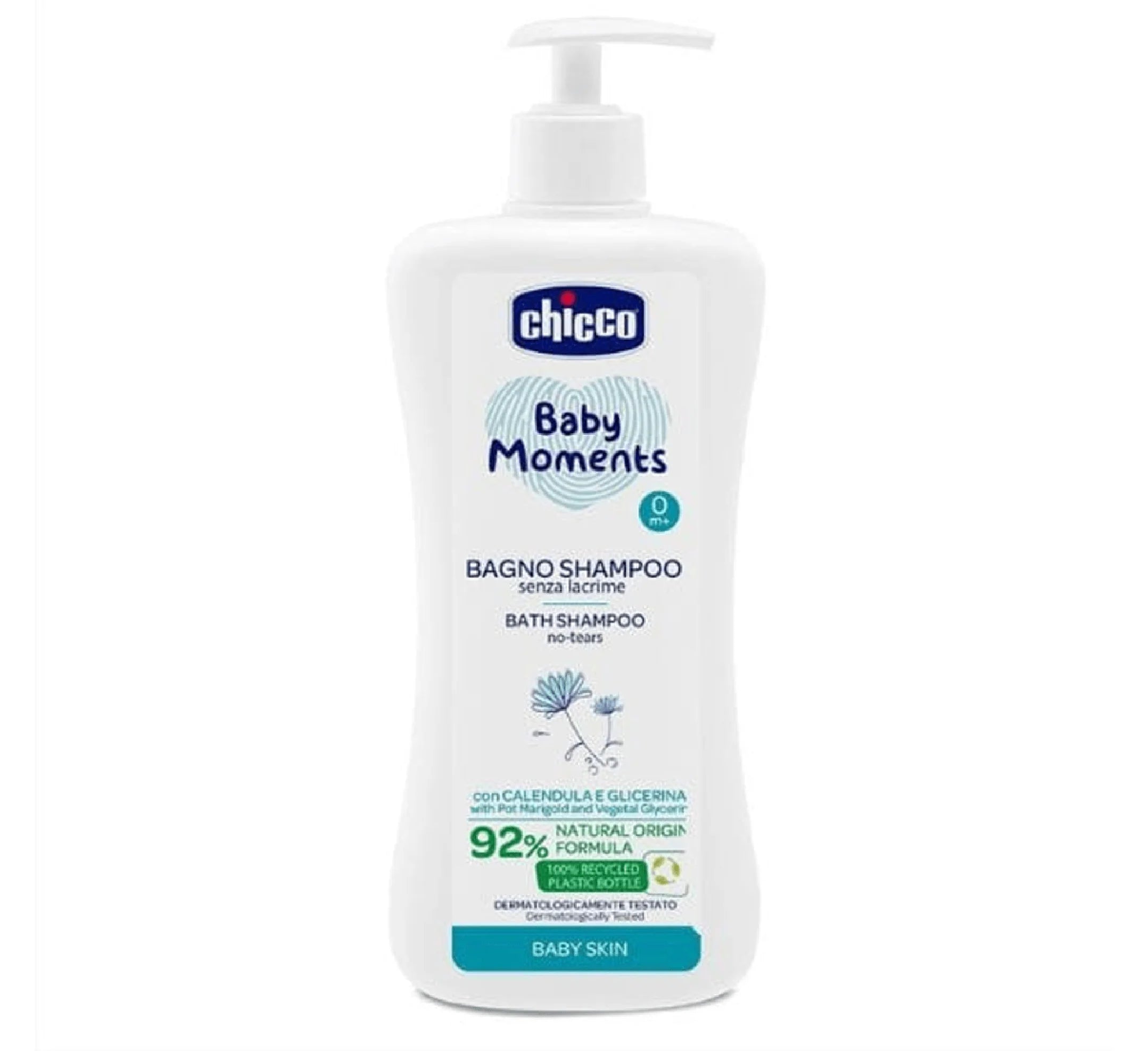 Chicco Baby Moments Bath Shampoo 0M+ (*750ml)
