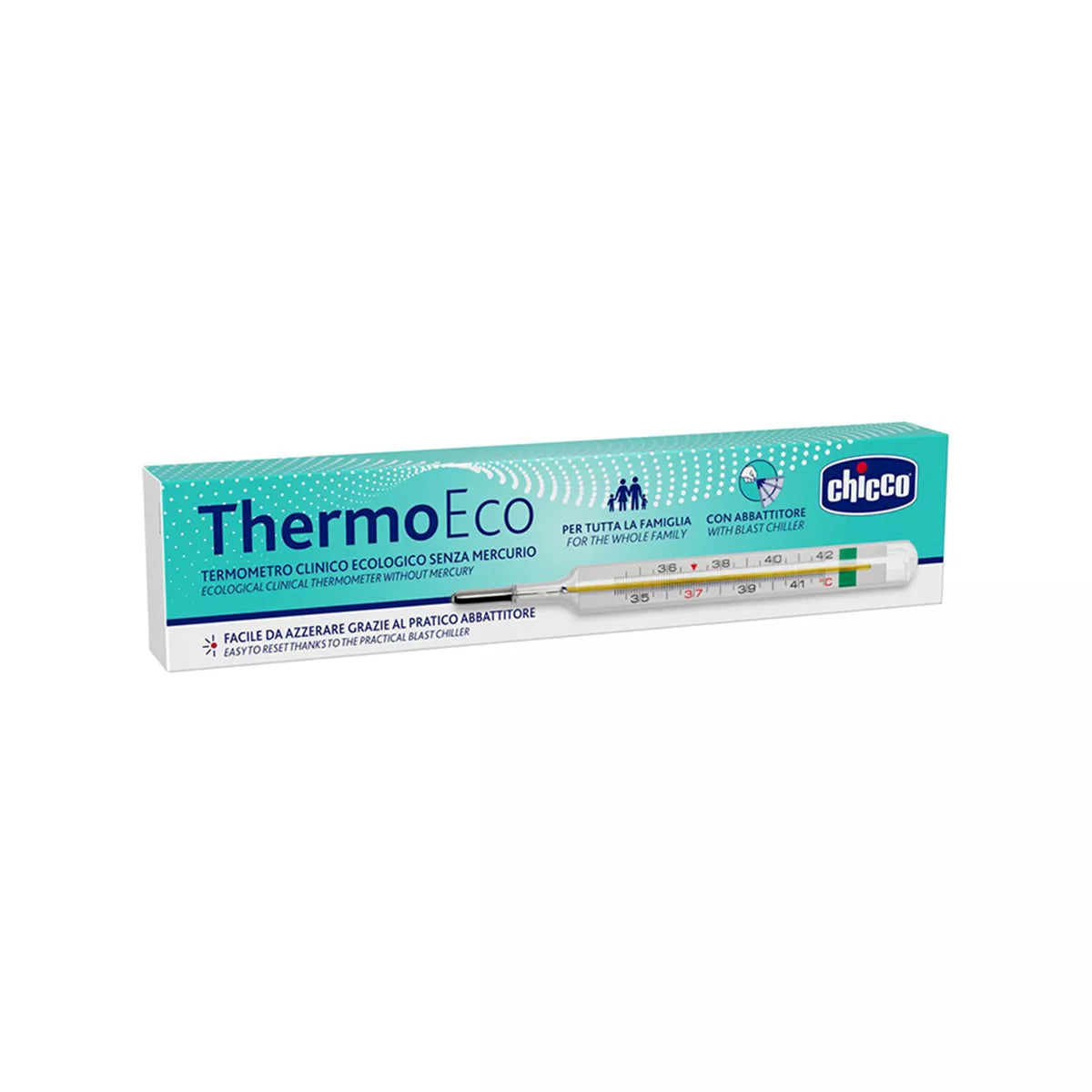 Termometër klinik ekologjik pa mërkur Chicco Thermo Eco (1 copë)