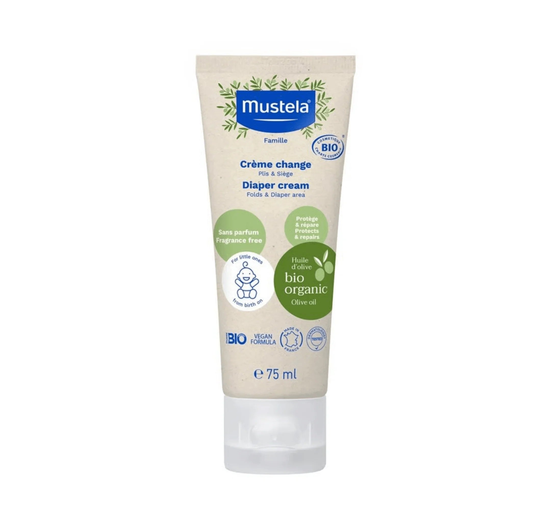 Mustela Organic Diaper Cream *75ml