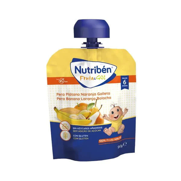 Nutribén - Fruit & Go Pear Banana Orange Cookie 6+