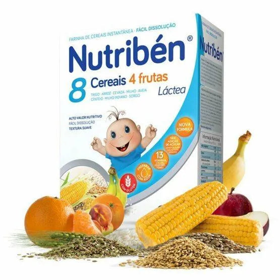 Nutriben - 8 drithëra 4 fruta me qumësht (60+)