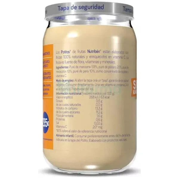 Nutribén - Potito 4 Fruits Without Starches + 6m