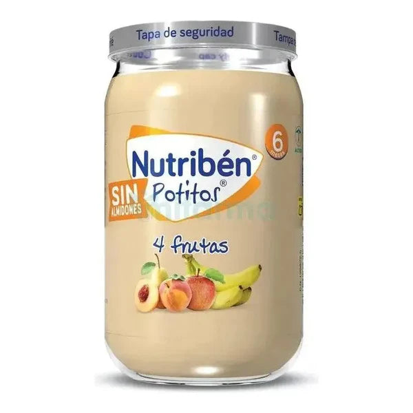 Nutribén - Potito 4 Fruits Without Starches + 6m