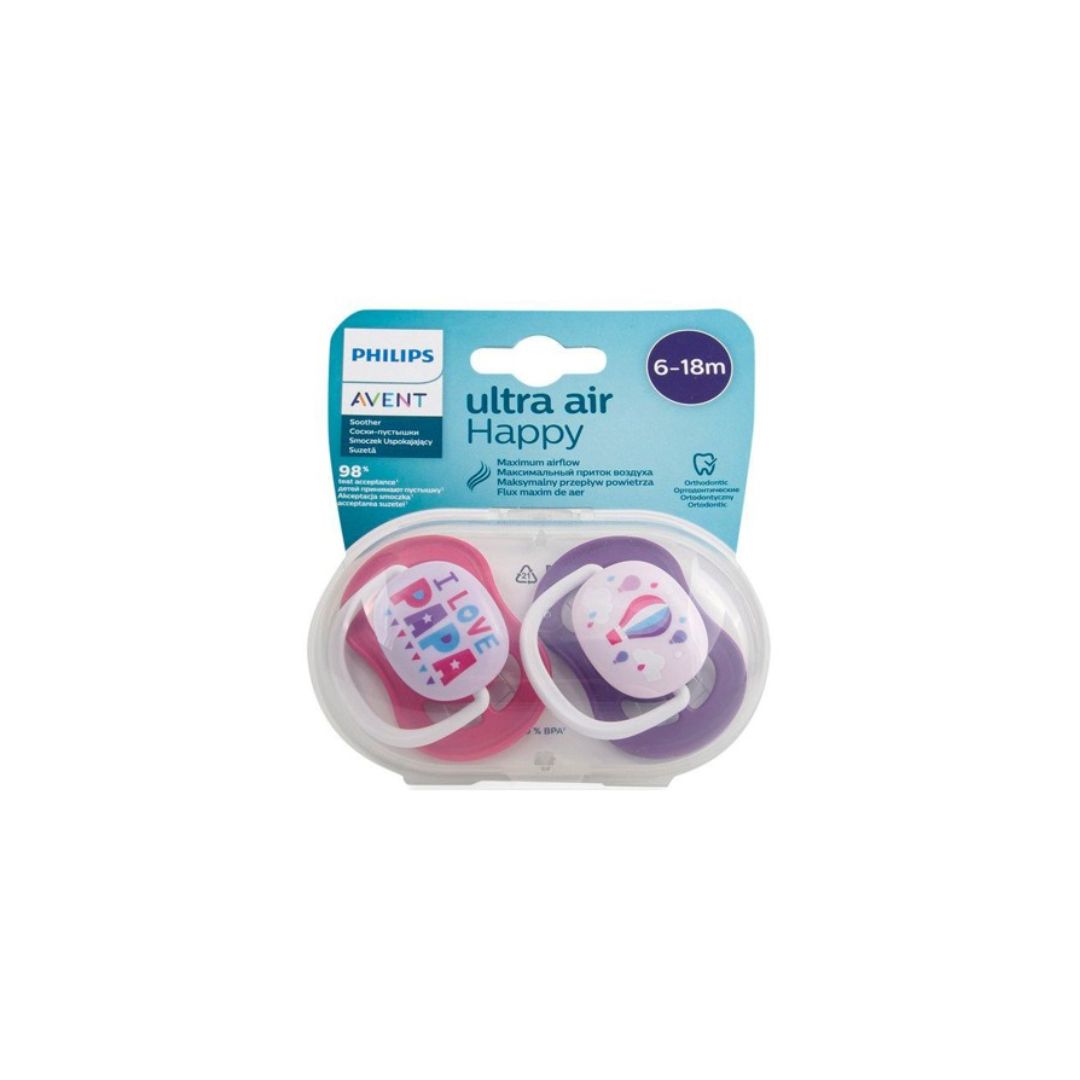 Philips Avent Ultra Air Happy Soother Biberon i gënjeshtërt 6-18 MUAJSH