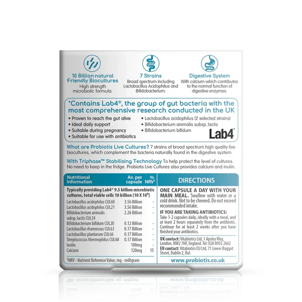 Vitabiotics - Probiotis Live Cultures 30 Caps