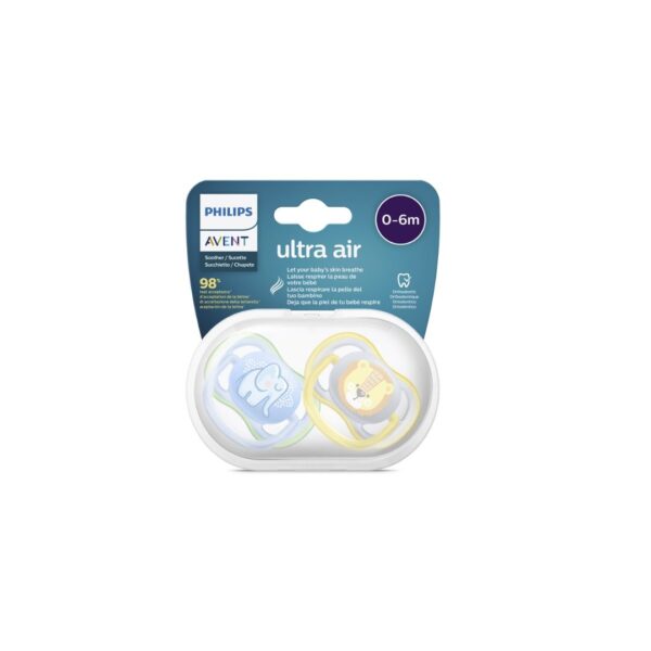 Philips Avent Ultra Air SootherBiberon i gënjeshtërts AVENT ULTRA SOFT 0-6M